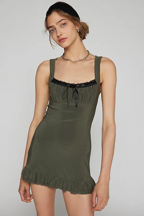 Urban Outfitters UO Sienna Ribbon Mini Dress Womens at Urban Outfitters Product Image