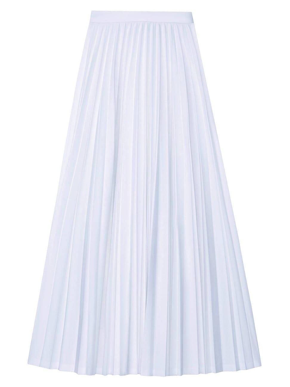 Womens Pleated Maxi Skirt product image