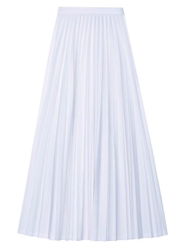 Womens Pleated Maxi Skirt - White - Size 16 - White - Size 16 Product Image