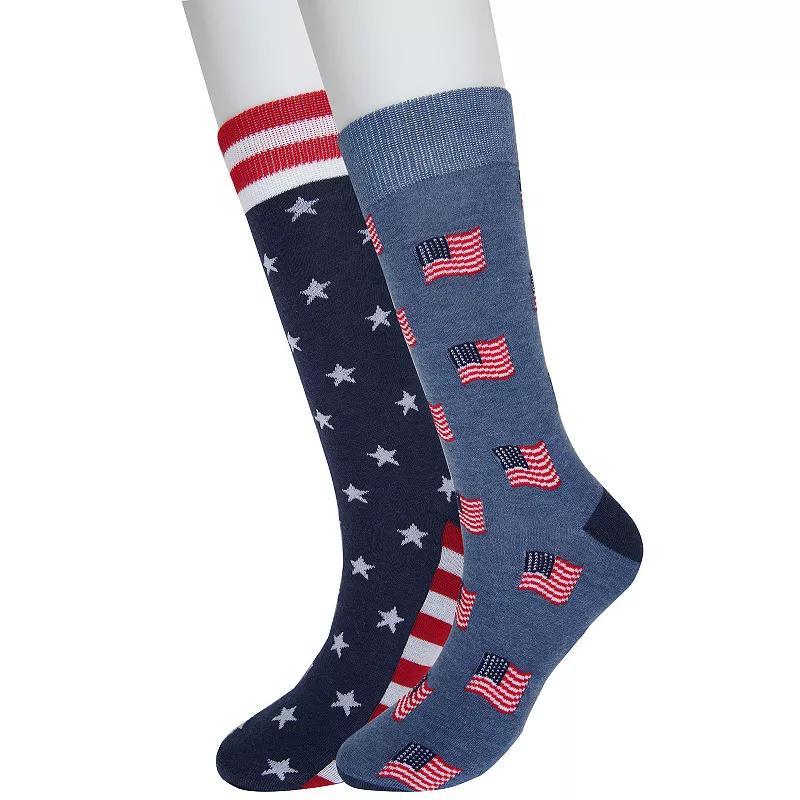 Mens Land of Liberty 2-Pack Americana Socks Product Image