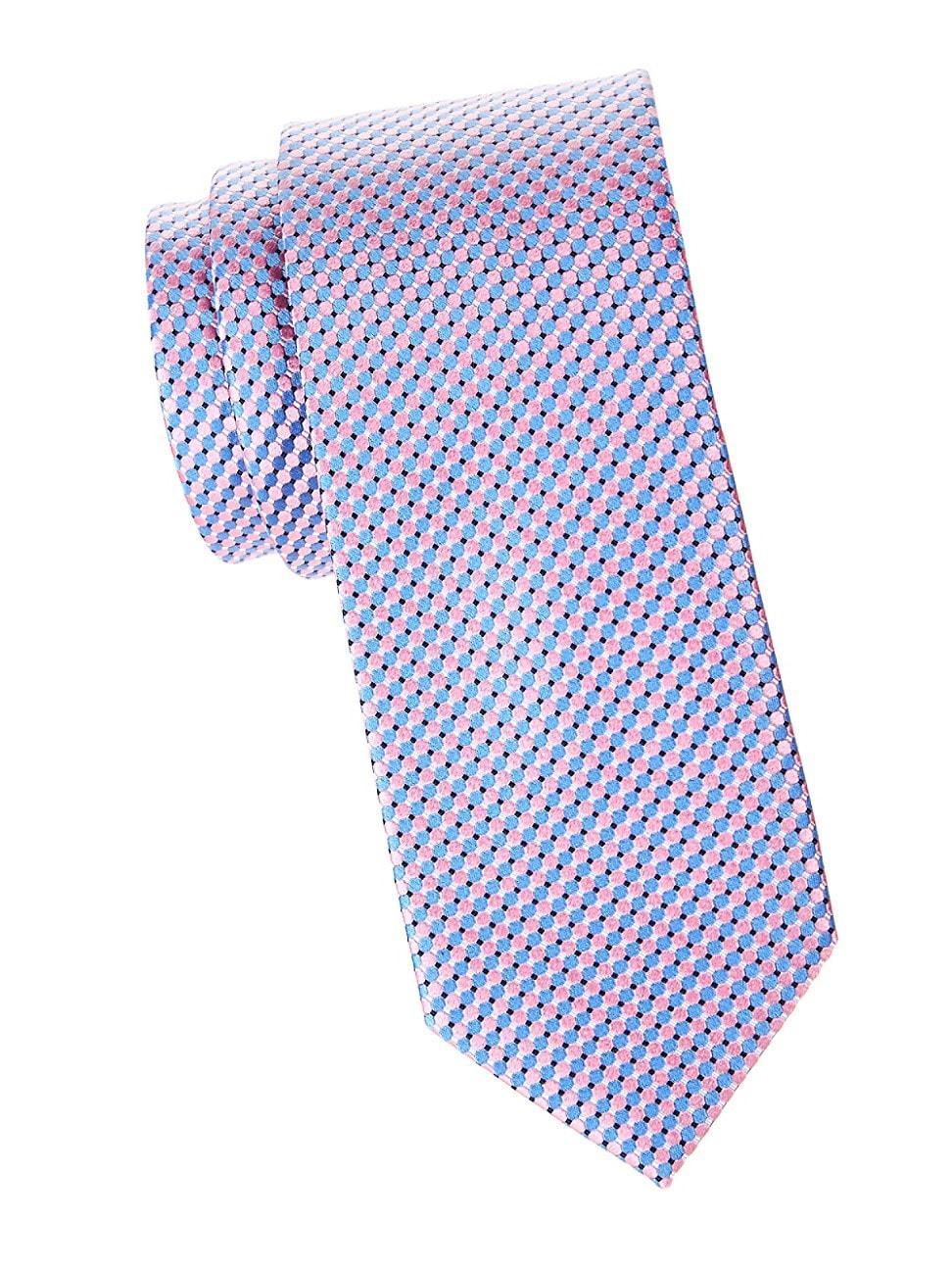 Mens Micro Circle Silk Tie Product Image