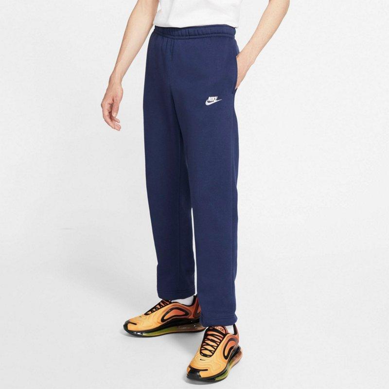 Nike Mens Nike Open Hem Club Pants - Mens White/Midnight Navy Product Image