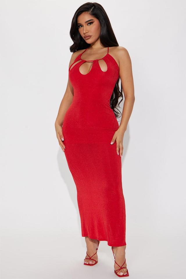 Hot N Spicy Maxi Dress - Red Product Image