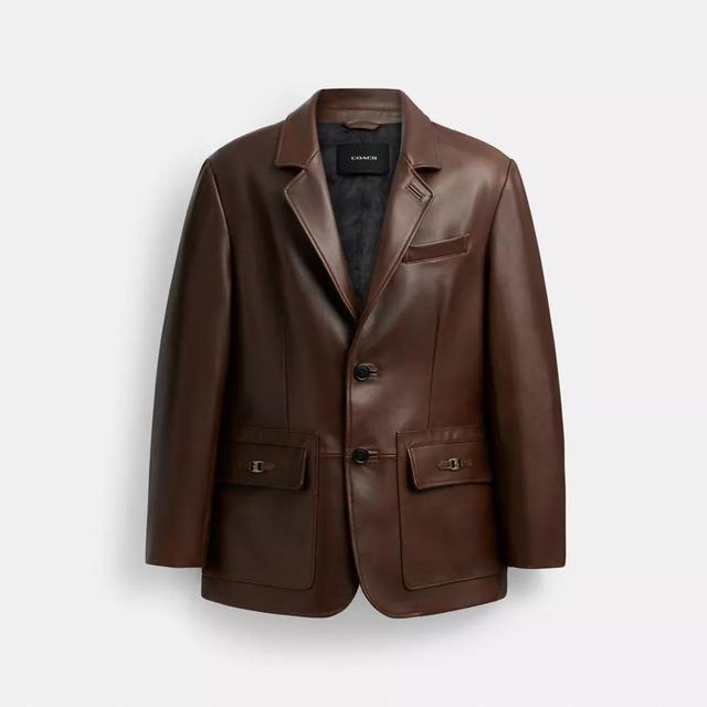 Heritage C Leather Blazer Product Image