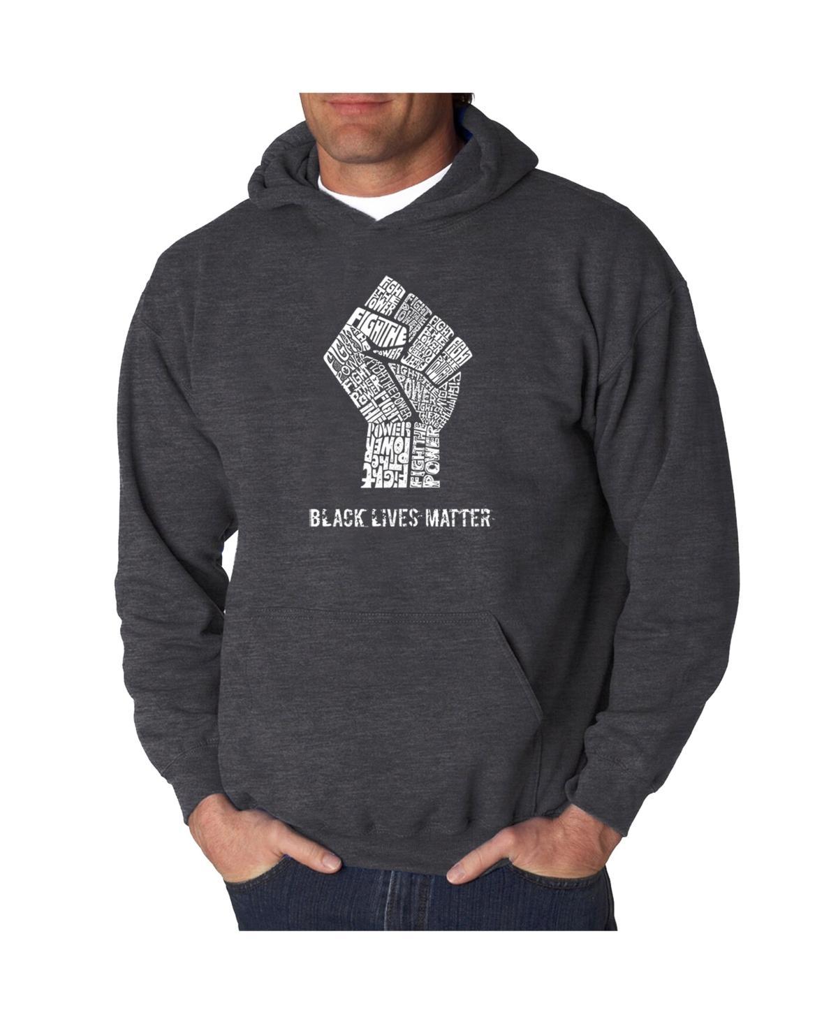 La Pop Art Mens Word Art Hooded Sweatshirt - Black Lives Matter Product Image