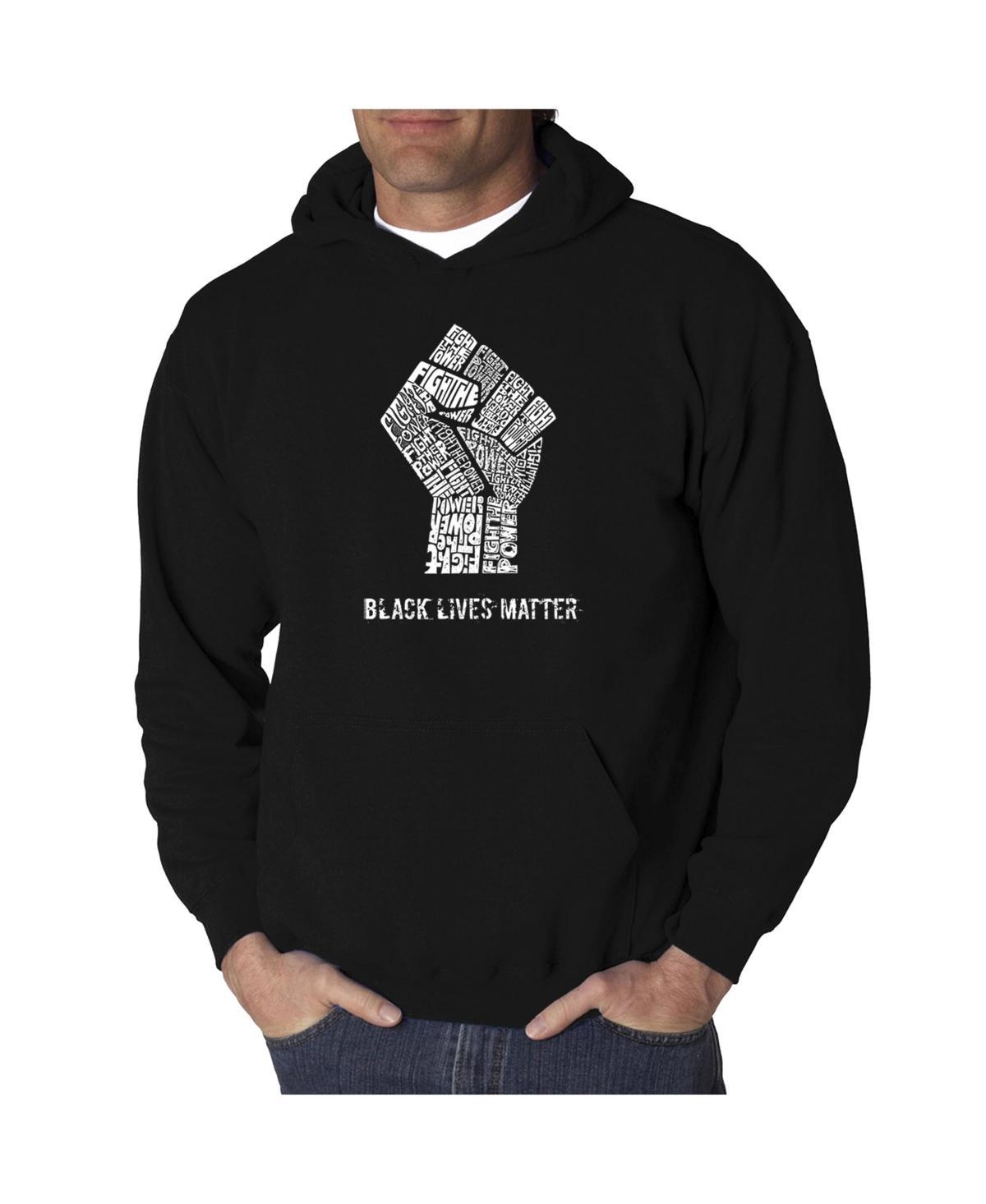 La Pop Art Mens Word Art Hooded Sweatshirt - Black Lives Matter Product Image