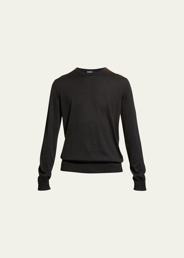 ZEGNA Mens Cashseta Cashmere & Silk Sweater Product Image