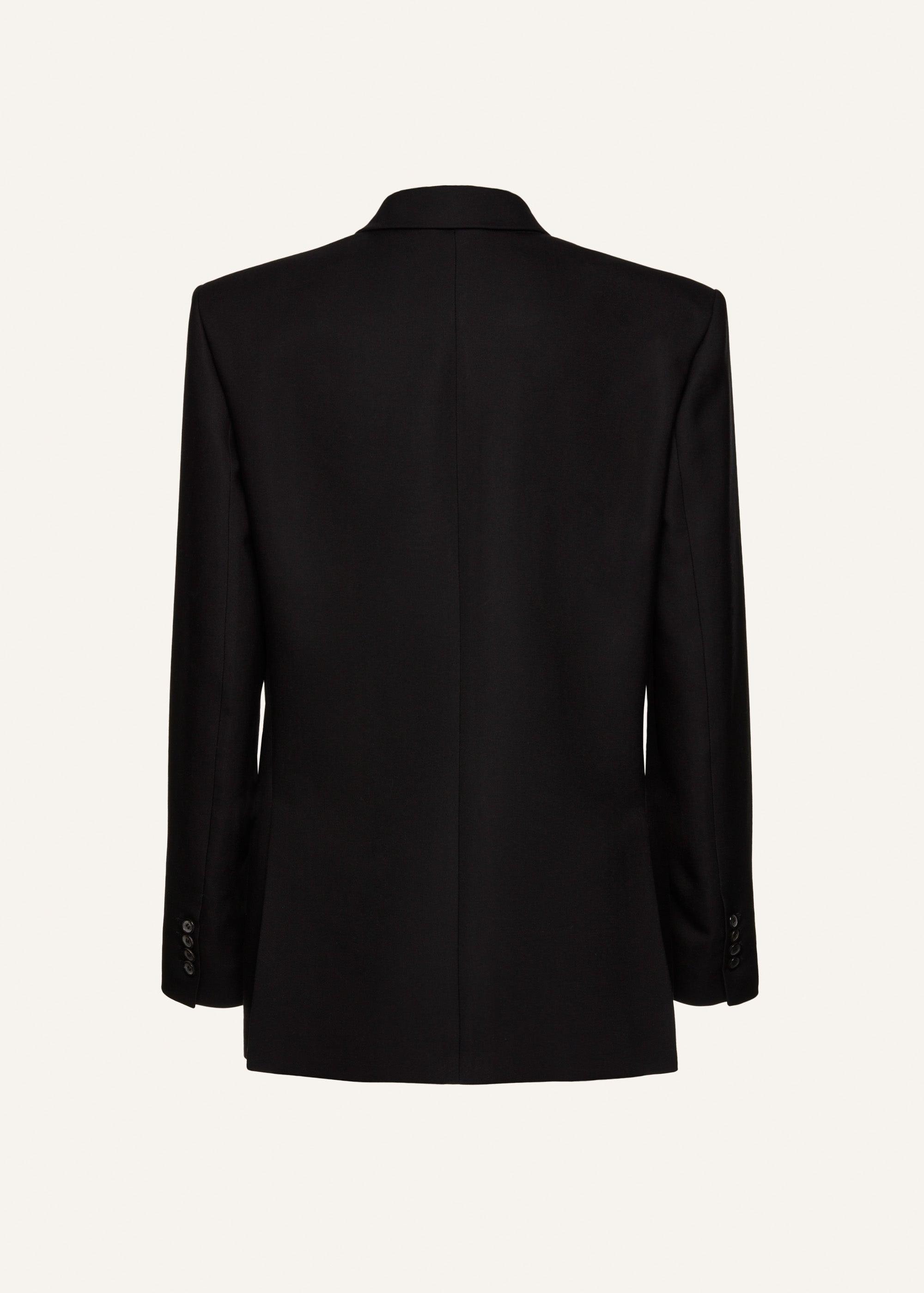 Boxy oversized blazer in black Product Image