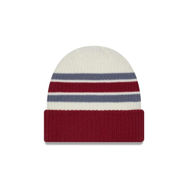 Colorado Avalanche Vintage Ribbed Beanie Male Product Image