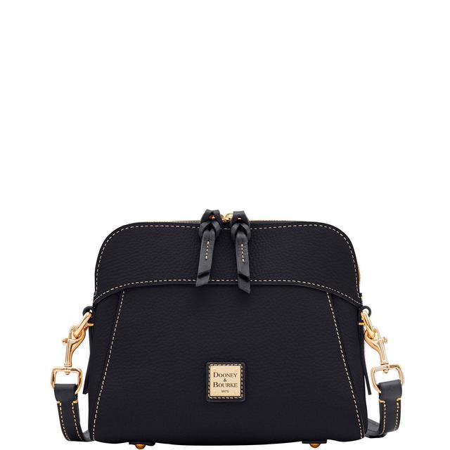 Dooney & Bourke Womens Pebble Grain Cameron Crossbody Leather Shoulder Bag in Black Product Image