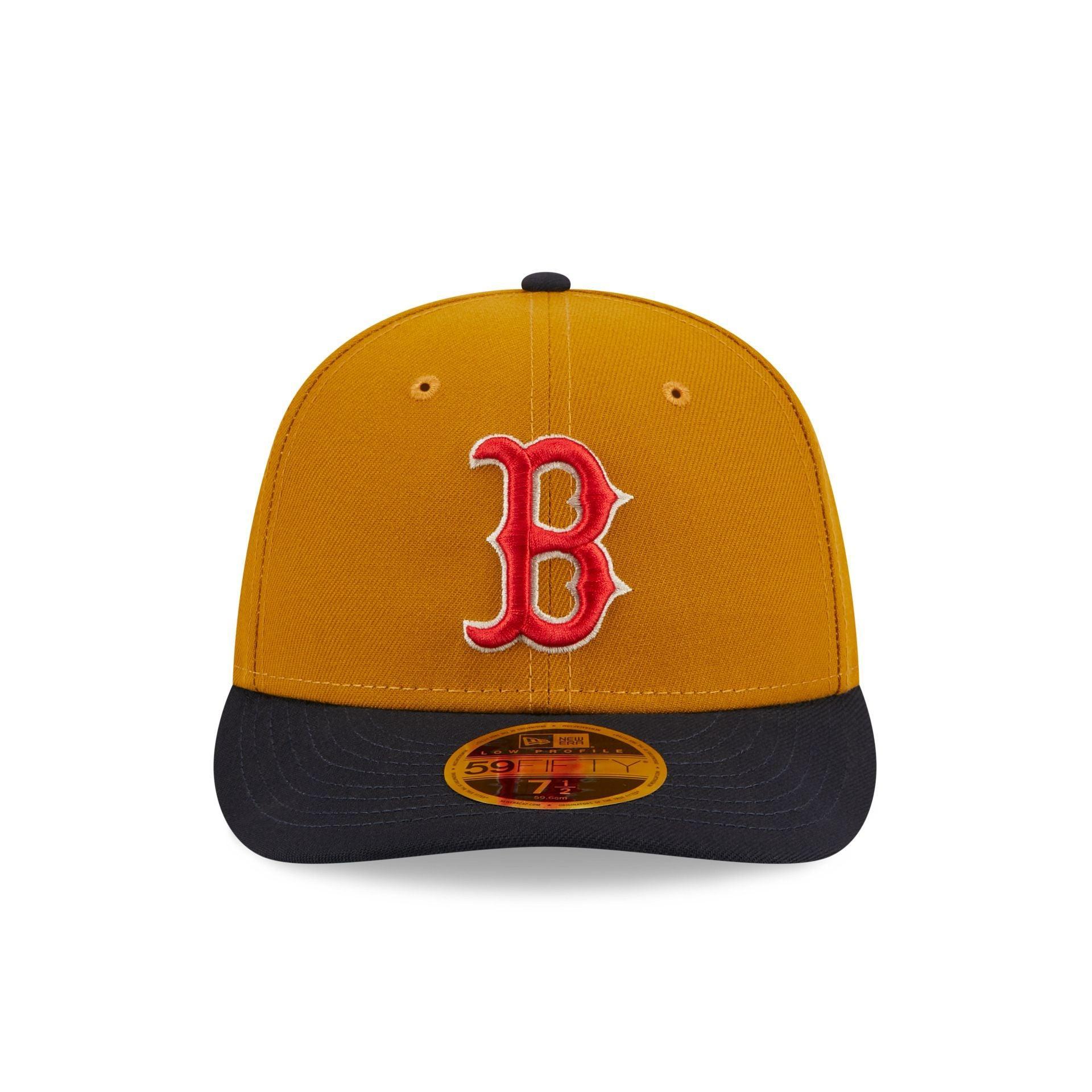 Boston Red Sox Vintage Gold Low Profile 59FIFTY Fitted Hat Male Product Image