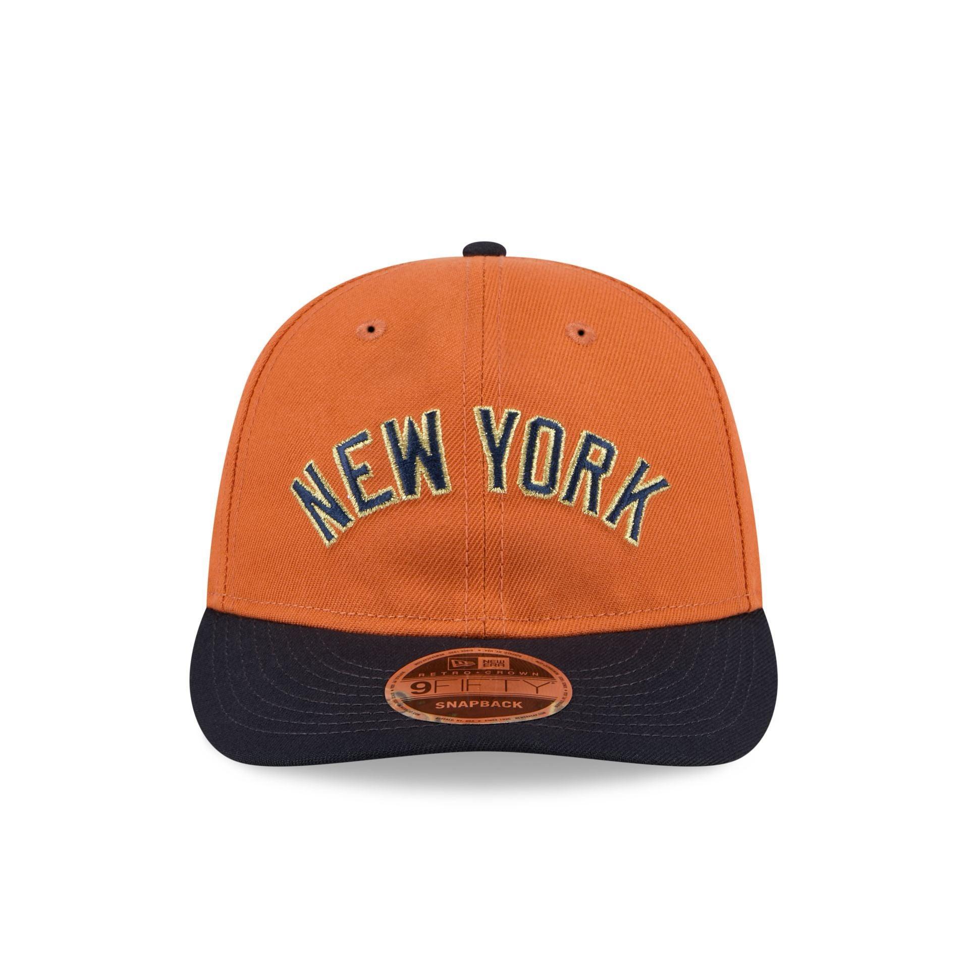 New York Yankees Gold Wood Retro Crown 9FIFTY Snapback Hat Male Product Image