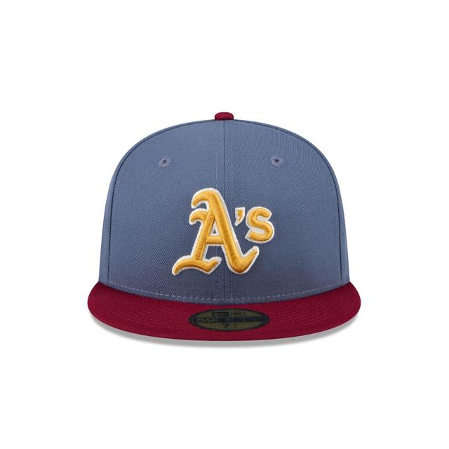 Oakland Athletics Deep Blue 59FIFTY Fitted Hat Male Product Image