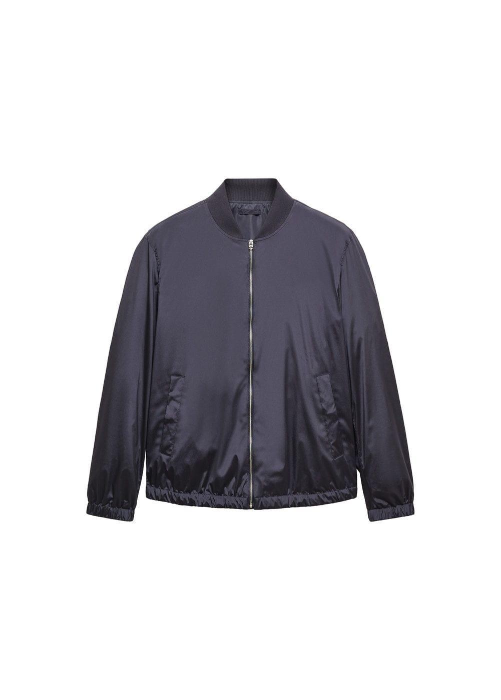 MANGO MAN - Water repellent bomber jacket dark navyMen Product Image