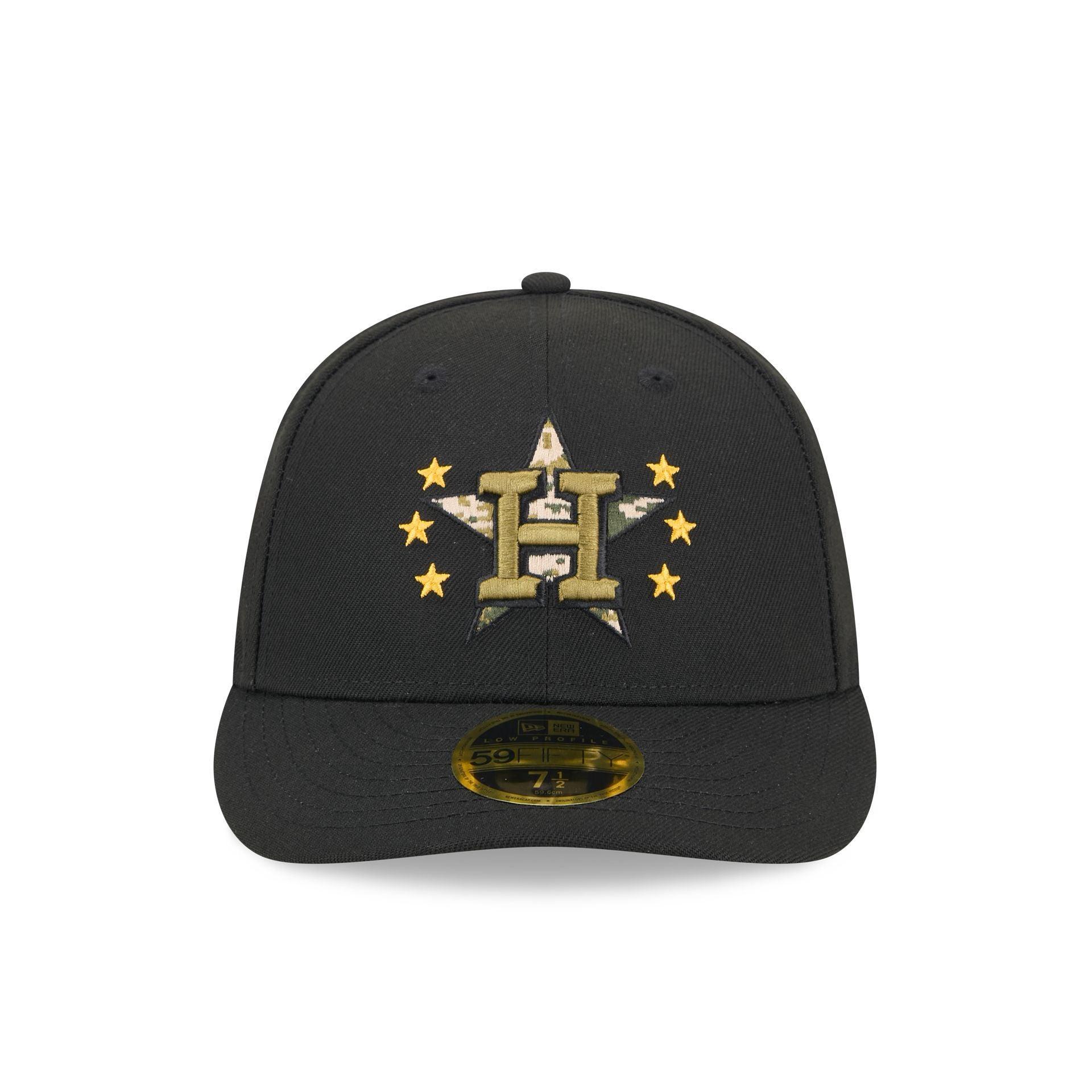 Houston Astros Armed Forces Day 2024 Low Profile 59FIFTY Fitted Hat Male Product Image