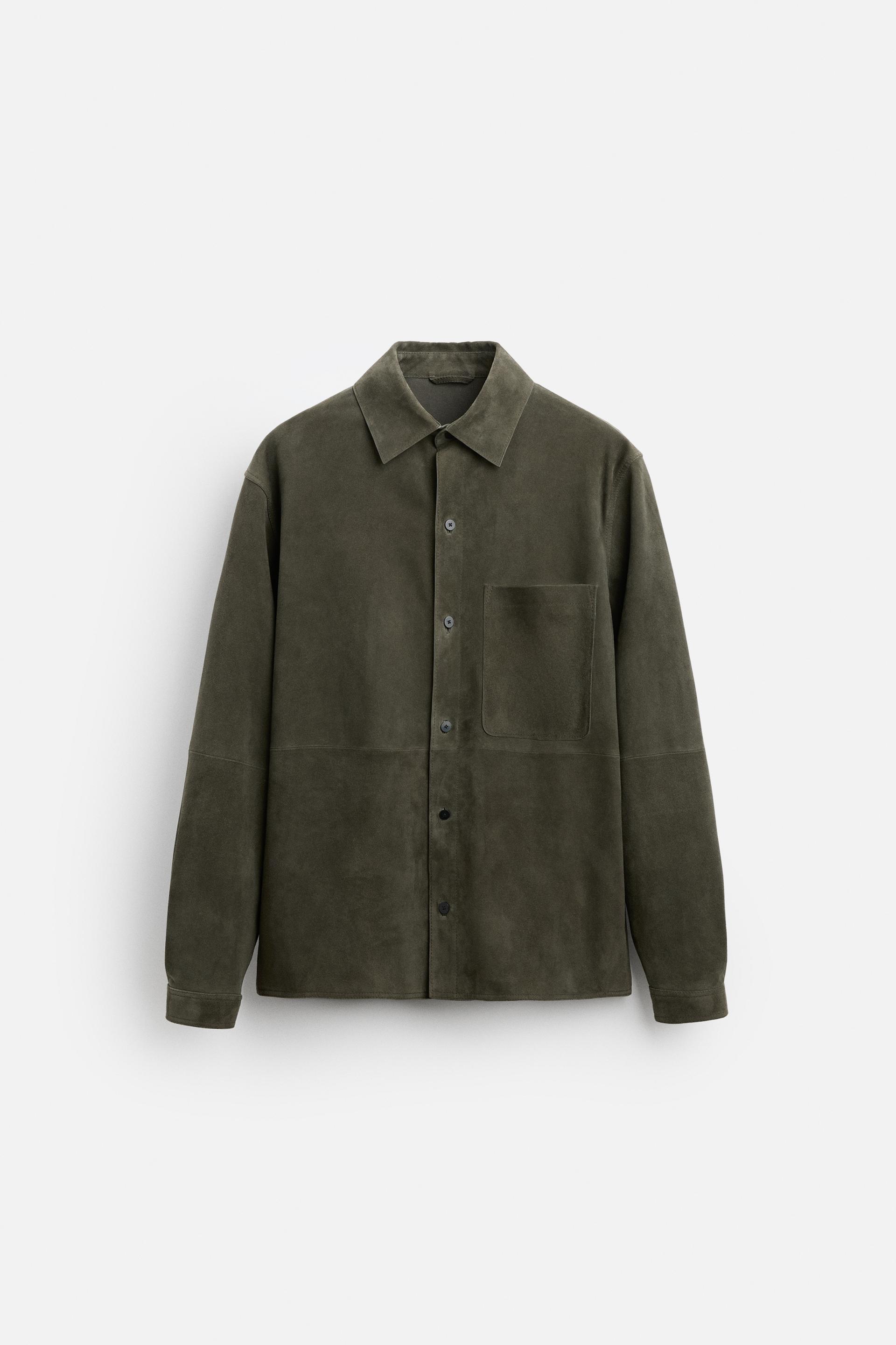 SUEDE OVERSHIRT Product Image