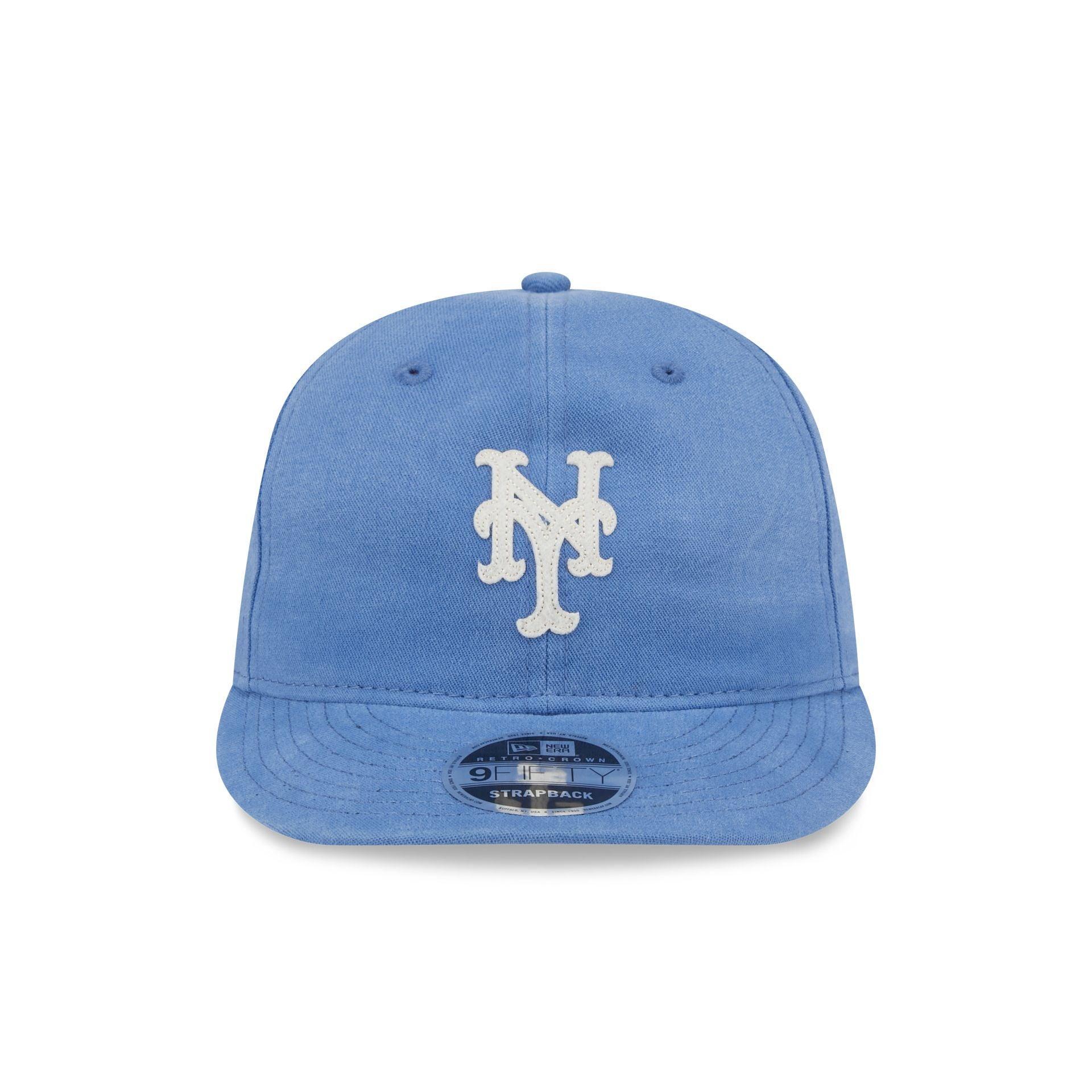 New York Mets Canvas Felt Retro Crown 9FIFTY Adjustable Hat Male Product Image