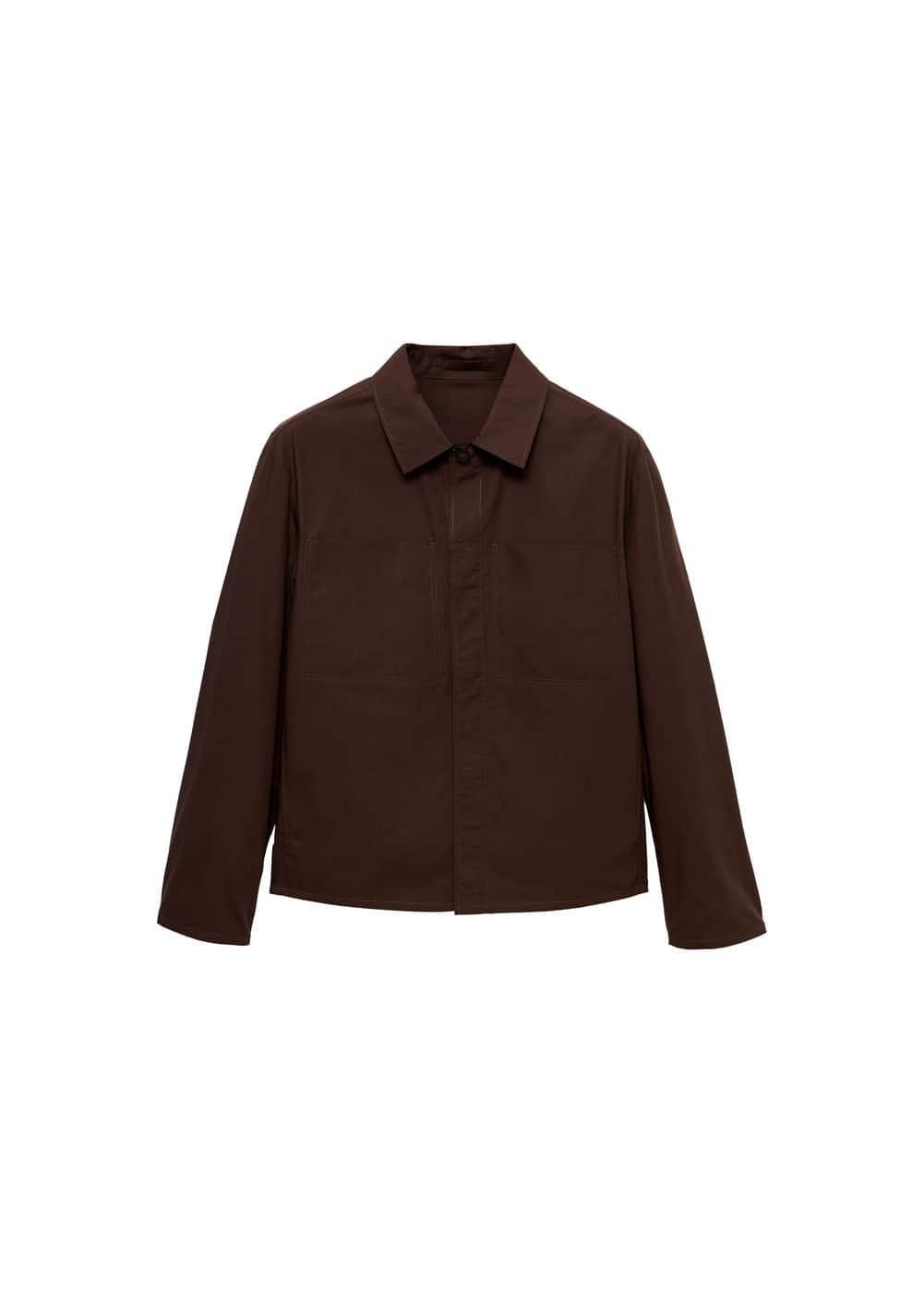 Mango Mens Cotton Pockets Detail Overshirt Product Image