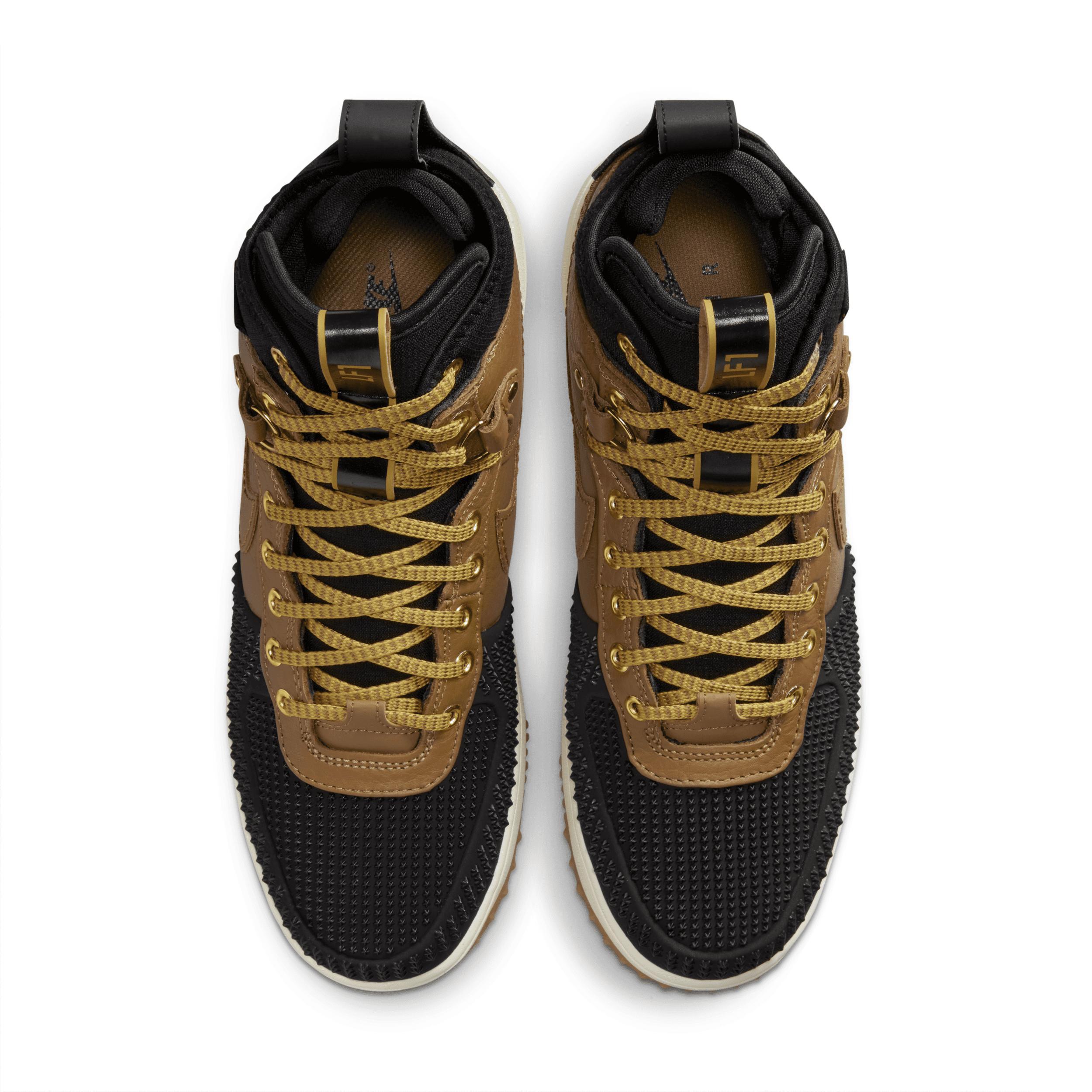 Nike Mens Nike Lunar Force 1 Duckboot - Mens Shoes Black/Gold/Brown Product Image