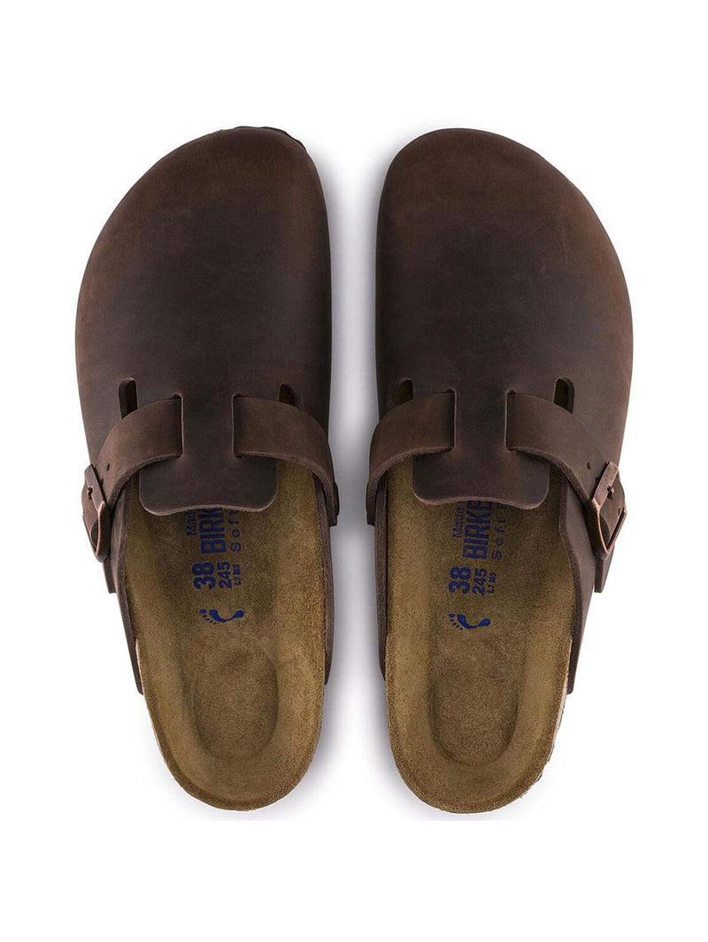 Men's Birkenstock Boston Clog Soft Footbed - Oiled Leather Habana Product Image