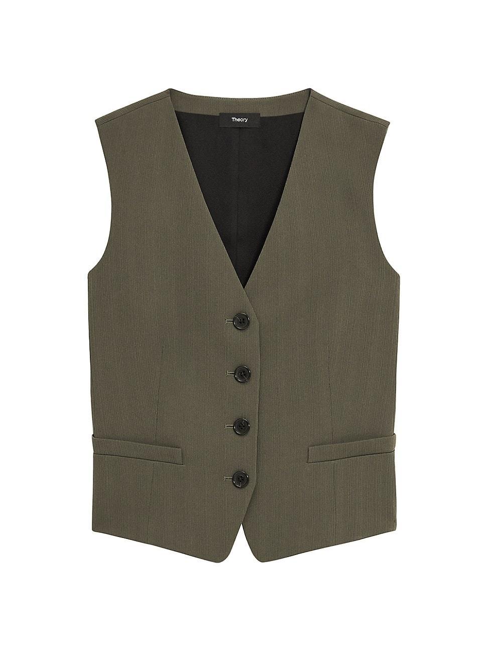 Womens Fitted Classic Waistcoat Product Image