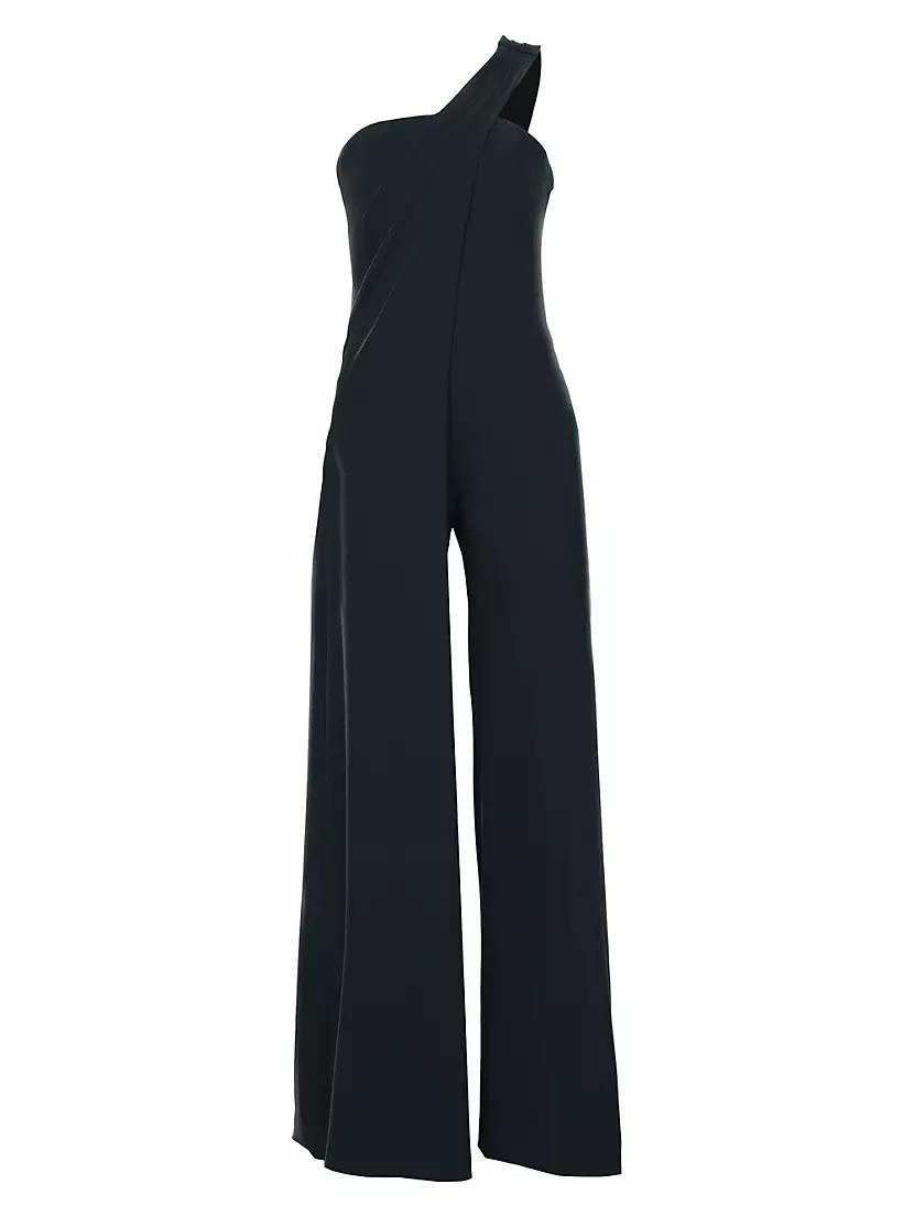 Crepe One-Shoulder Jumpsuit Product Image