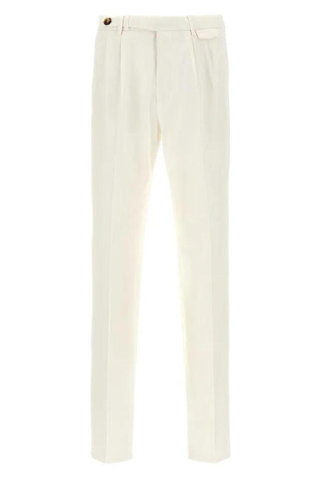 Straight-leg Tailored Trousers In White Product Image