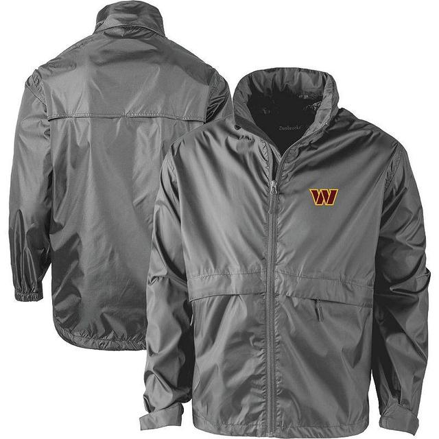 Mens Dunbrooke Graphite Washington Commanders Circle Sportsman Waterproof Packable Lightweight Full-Zip Jacket Product Image