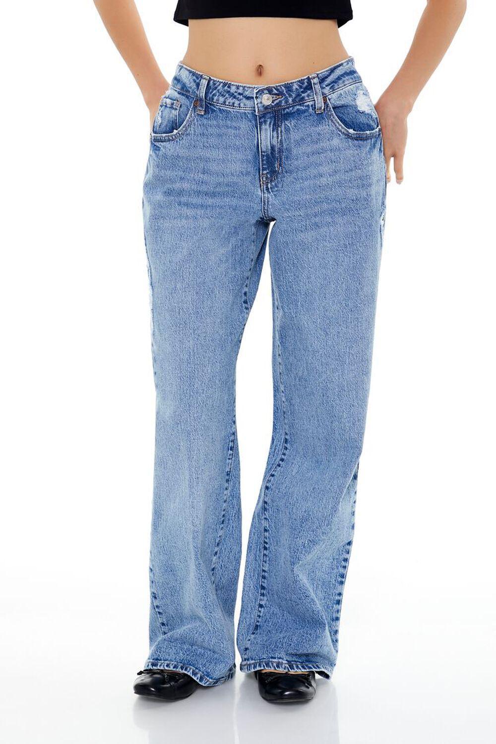 Distressed Low-Rise Baggy Jeans | Forever 21 Product Image