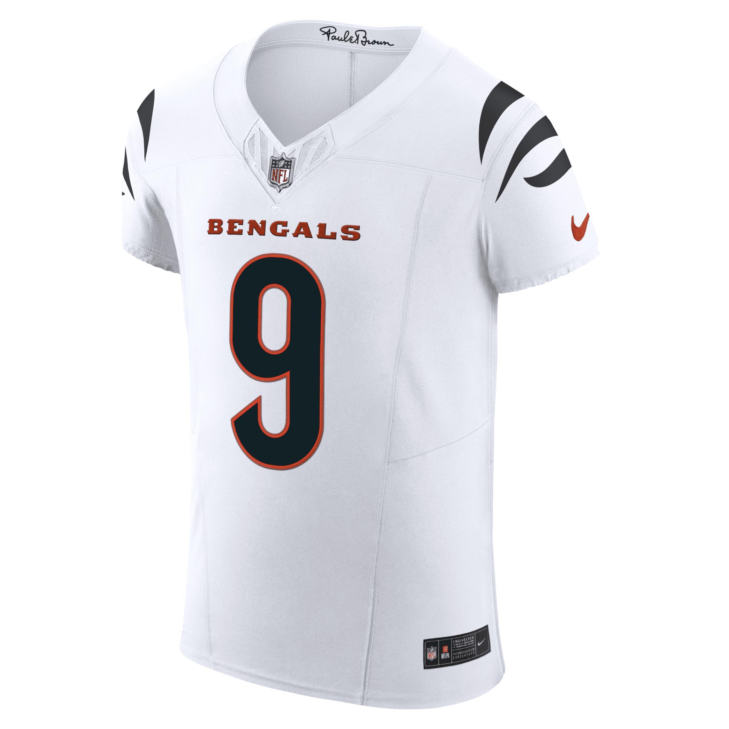 Nike Mens Joe Burrow White Cincinnati Bengals Vapor F.u.s.e. Elite Jersey - White Product Image