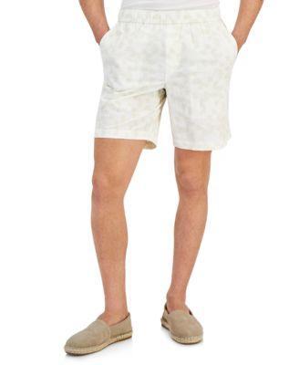 Alfani Mens Grand Regular-Fit Geo-Print 8 Seersucker Shorts, Created for Macys Product Image