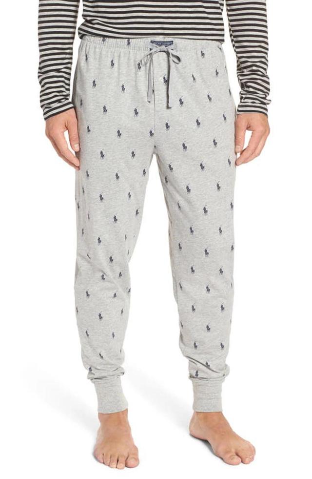 POLO RALPH LAUREN Pony Print Lounge Pants In Grey Product Image