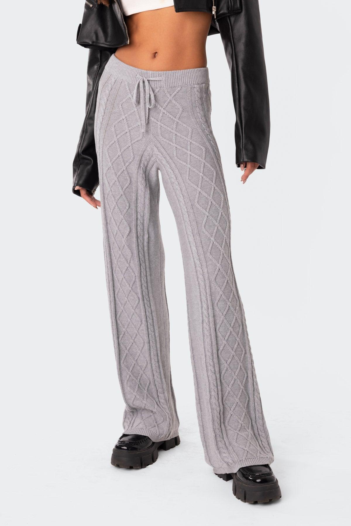 Kasey Cable Knit Pants Product Image