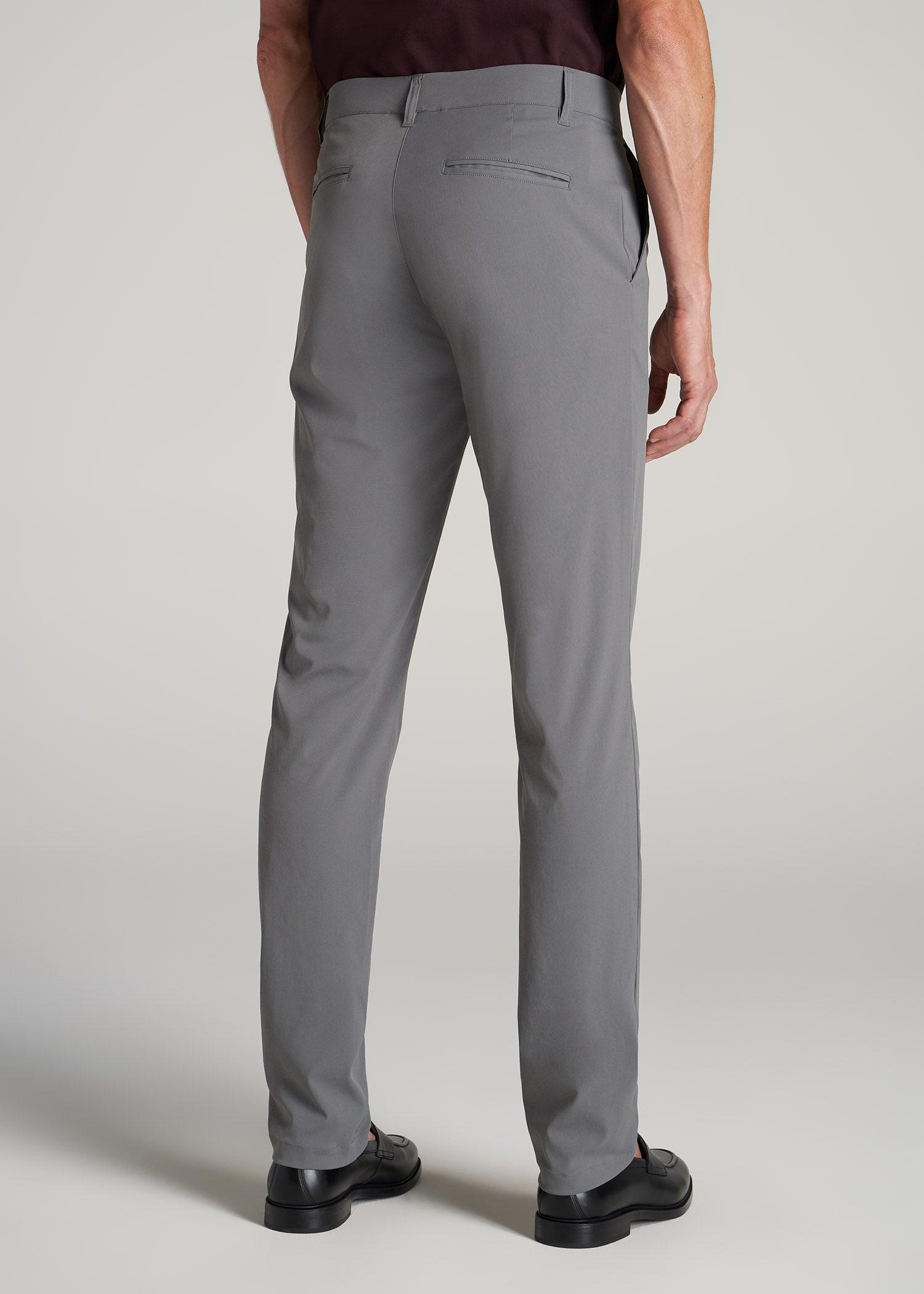 TAPERED FIT Traveler Chino Pants for Tall Men in Charcoal Product Image