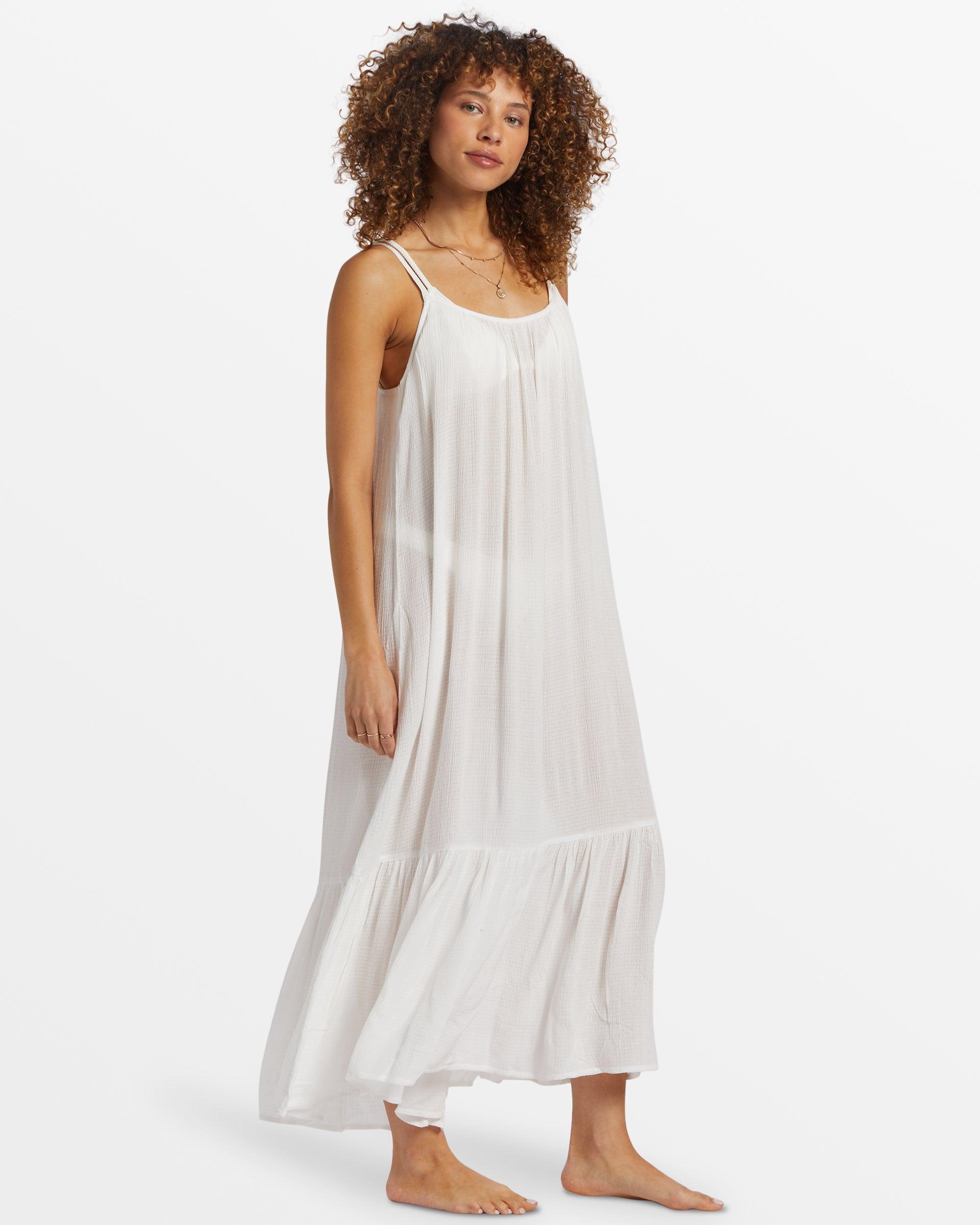 Blue Tides Beach Midi Dress - Salt Crystal Female Product Image