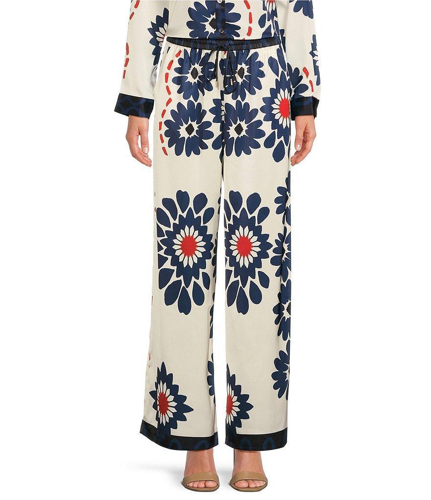 Skies Are Blue Printed Elastic Waist Wide Leg Coordinating Pants product image