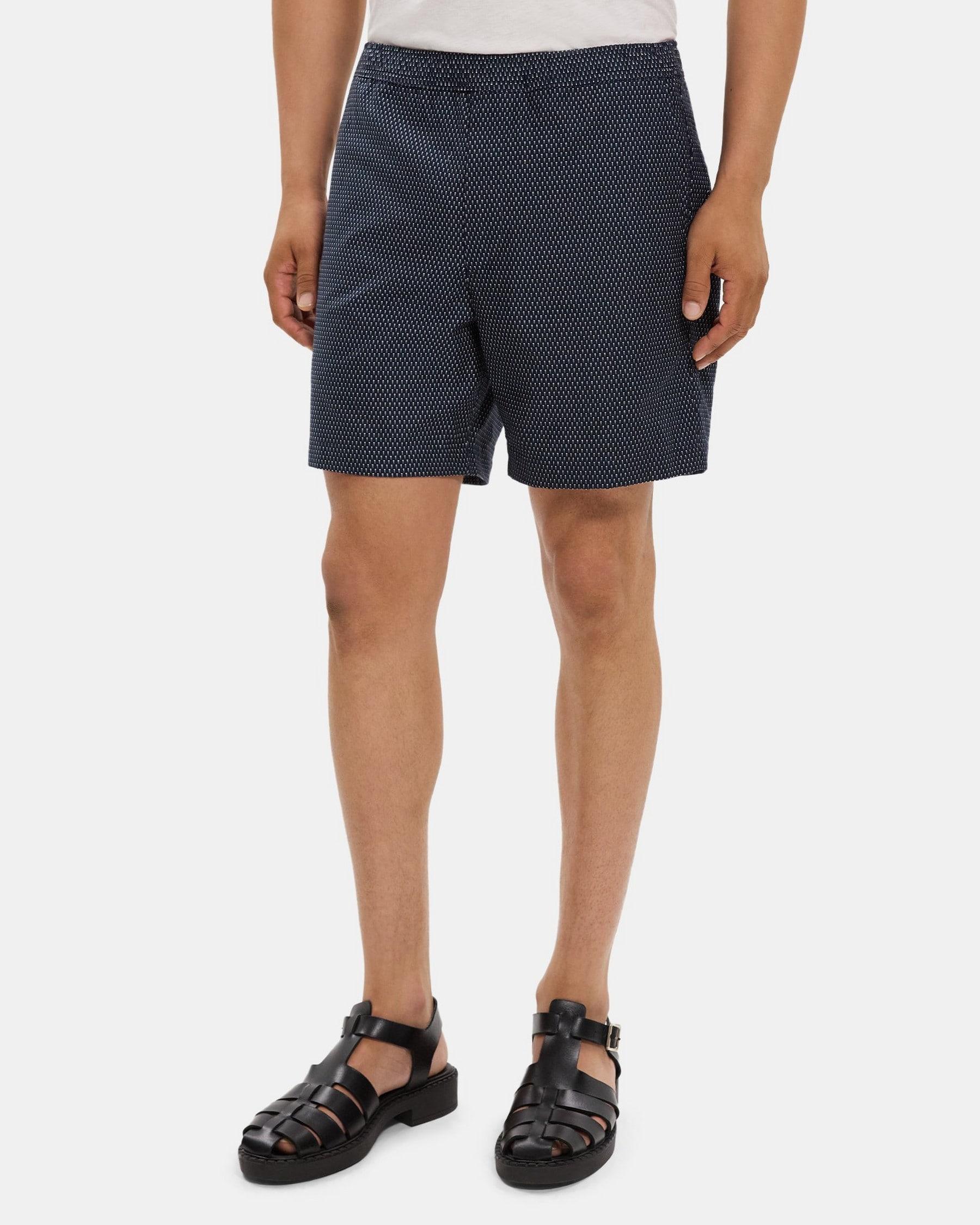 Tapered Drawstring Short in Cotton Ottoman Product Image