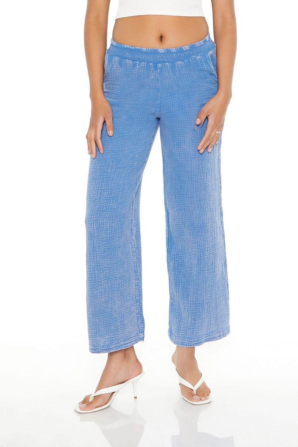 Mineral Wash Wide-Leg Pants | Forever 21 Product Image