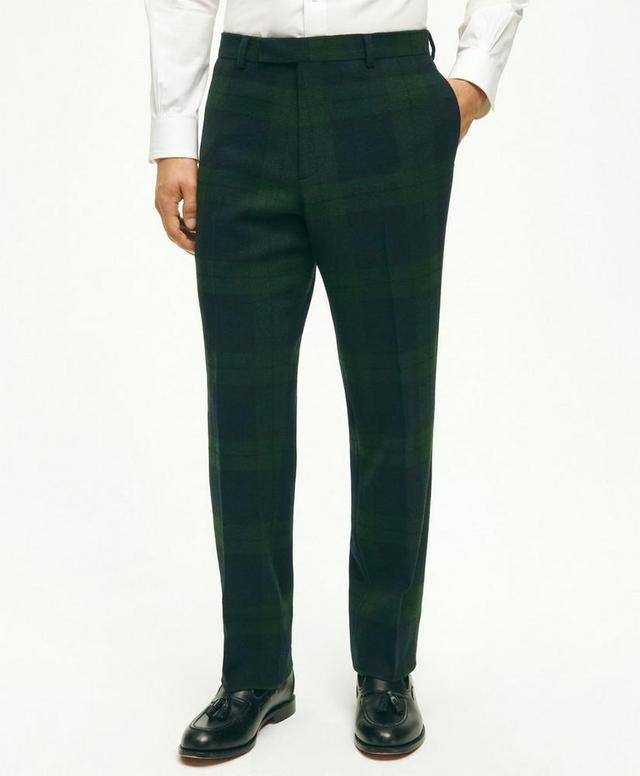 Classic Fit Wool Black Watch Tartan Dress Pants Product Image