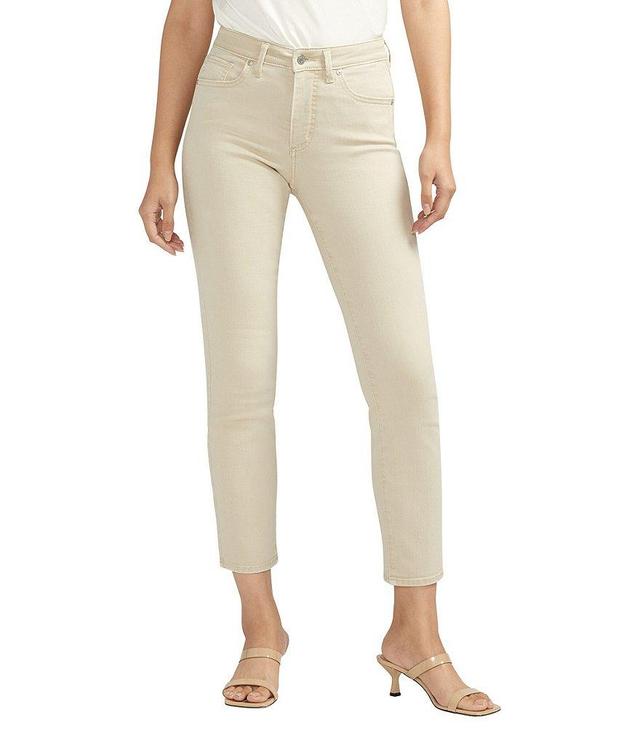 Silver Jeans Co. Isbister High Rise Power Stretch Ankle Straight Leg Jeans Product Image