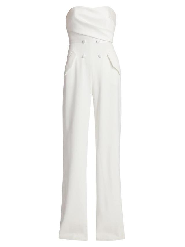 Womens Tuxedo Strapless Jumpsuit Product Image