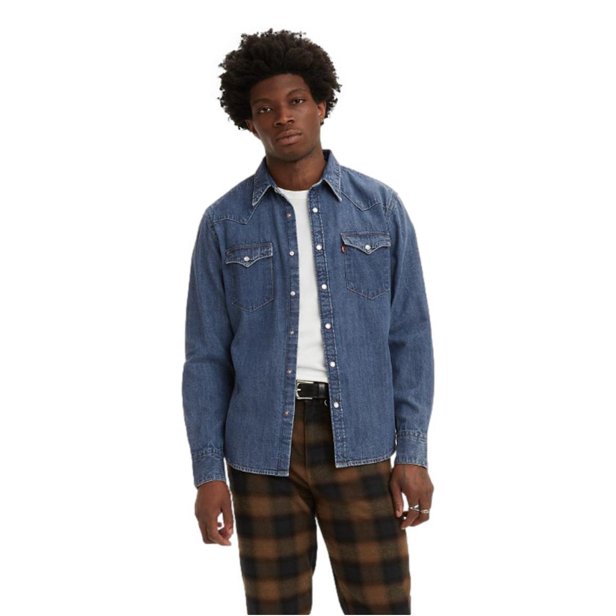 Barstow Western Denim Shirt lower haight Product Image