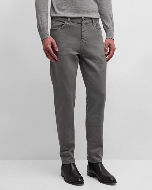 Mens 5-Pocket Colored Delave Pants Product Image