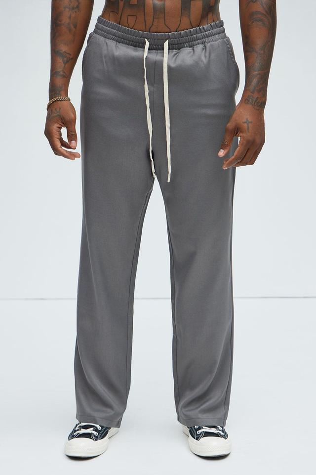 Hansel Straight Pants - Charcoal Product Image