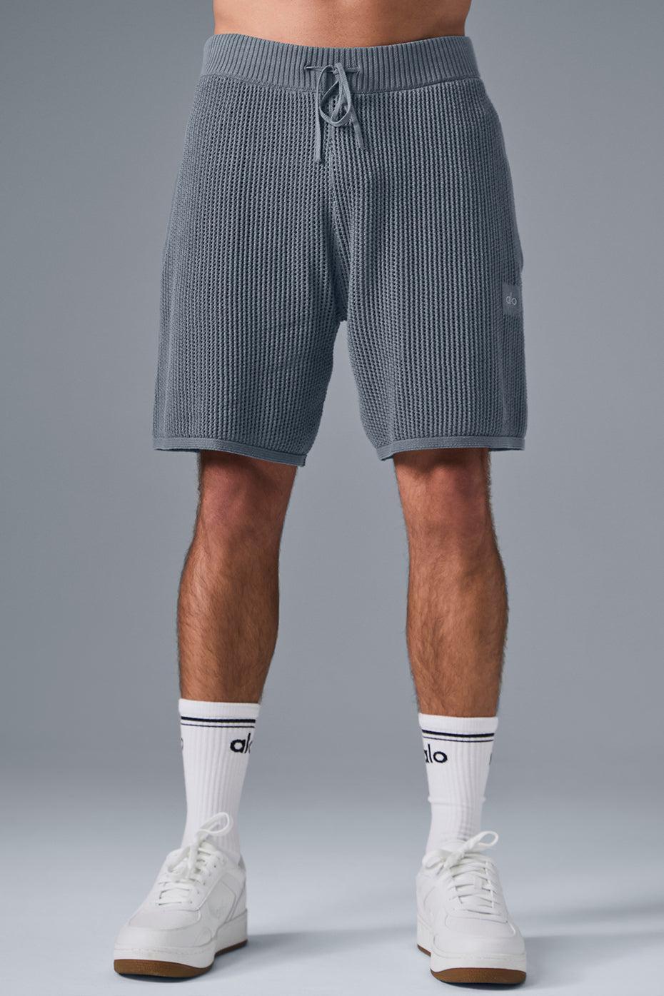 Open-Knit Short - Steel Grey Male Product Image