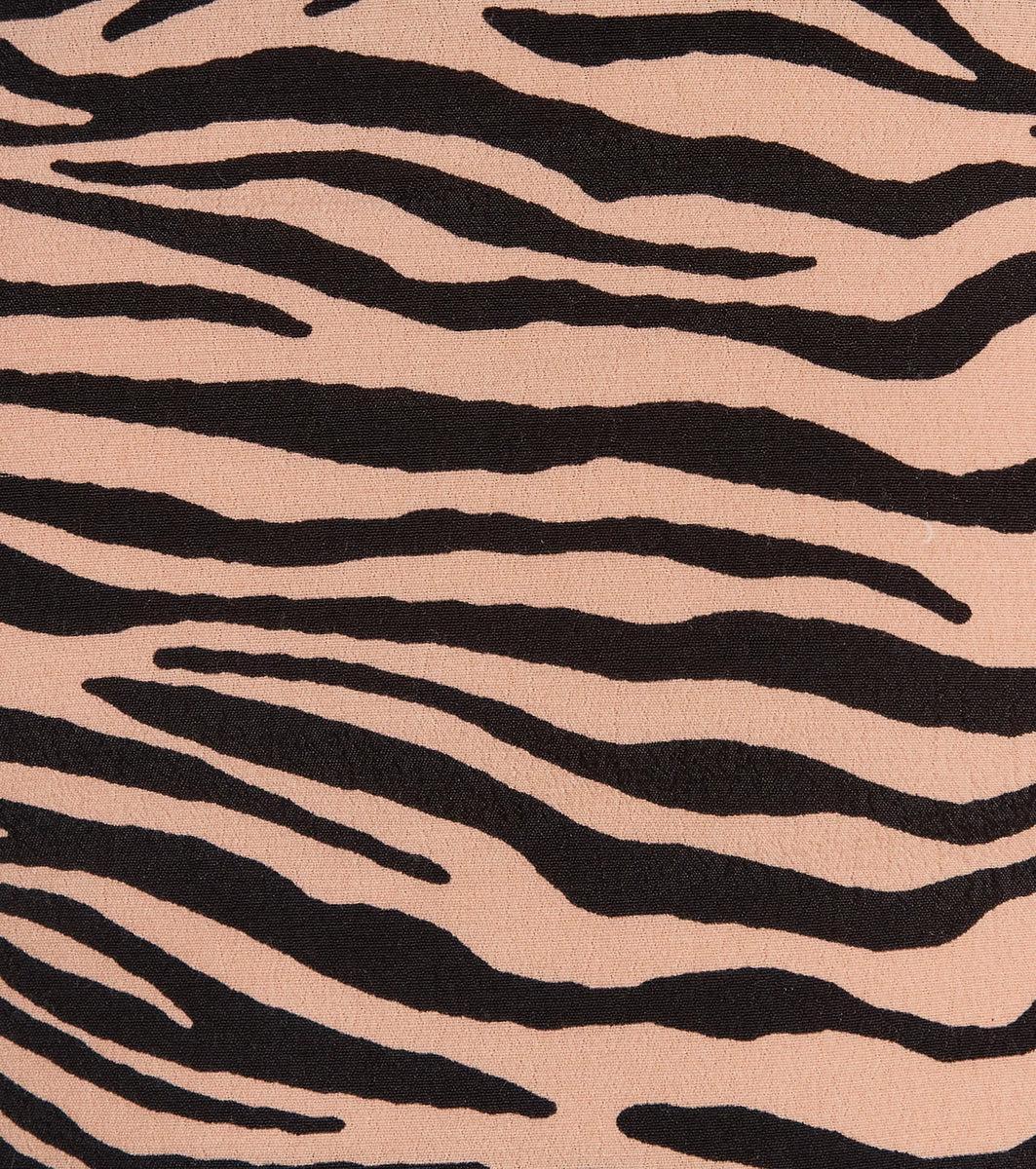 On The Prowl Strapless Zebra Crop Top Product Image