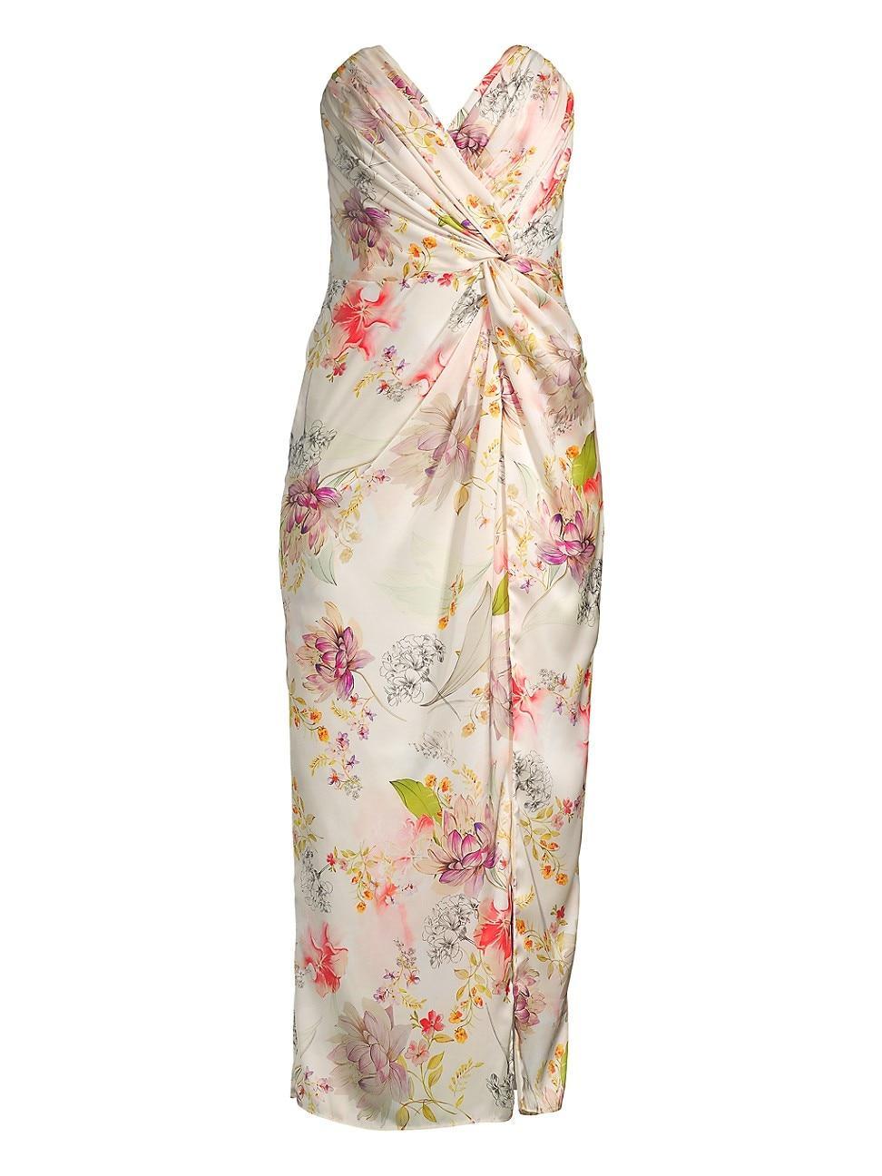 Womens Come On Home Strapless Midi-Dress Product Image