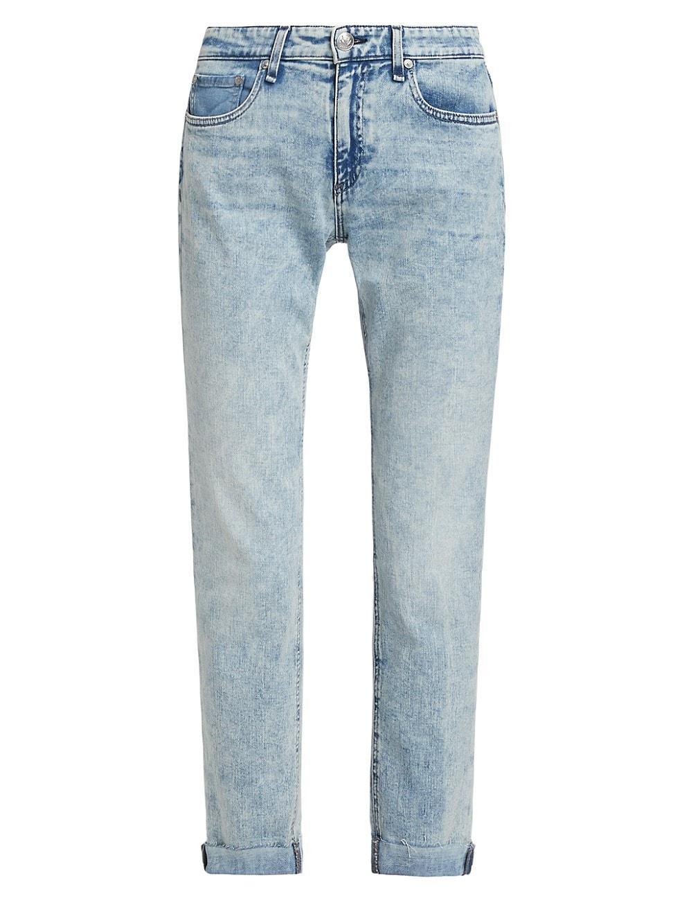 Womens Dre Low-Rise Slim-Fit Boyfriend Jeans product image