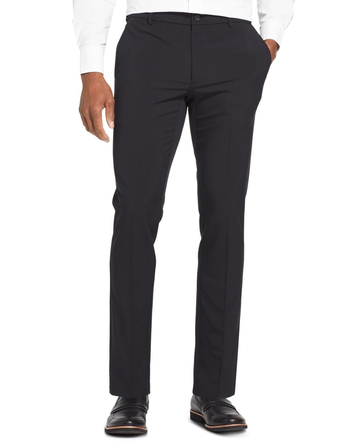 Van Heusen Mens Flex 3 Slim-Fit 4-Way Performance Stretch Non-Iron Flat-Front Dress Pants Product Image