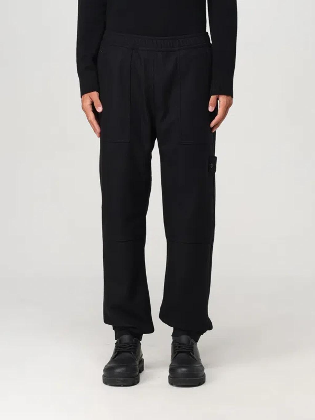 STONE ISLAND Pants  Men Color Black Product Image